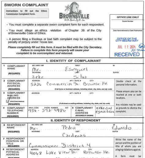 The nature of the alleged violation