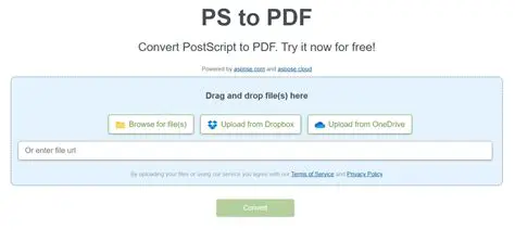 The Need for PS to PDF Conversion