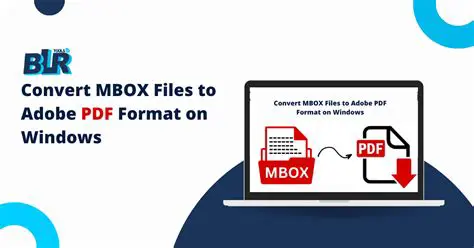 The Need to Print MBOX File to PDF