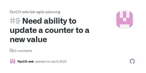 The Need to Update a Counter to a New Value