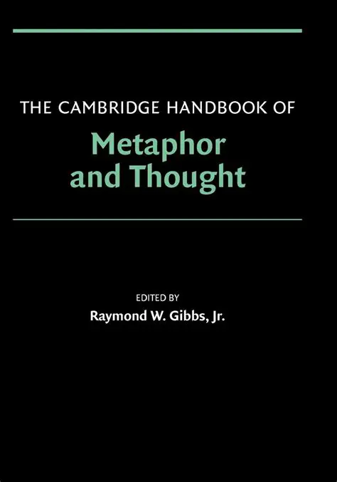 The Oxford Handbook of Metaphor and Thought