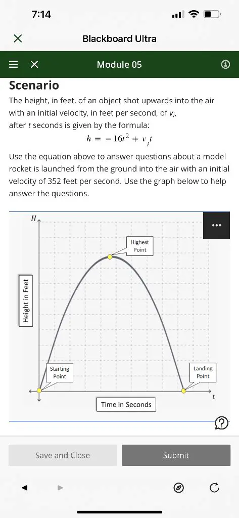 The Physics of an Object Shot Upward