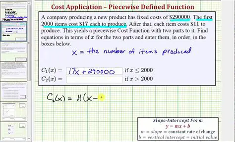 The Piecewise Cost Function
