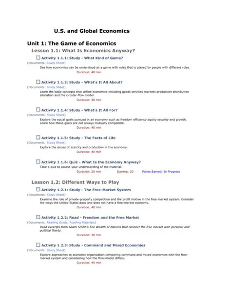 The Players in the Game of Economics