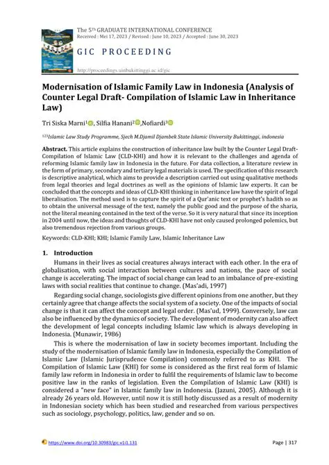 The Position of Heirs in Inheritance Law in Indonesia