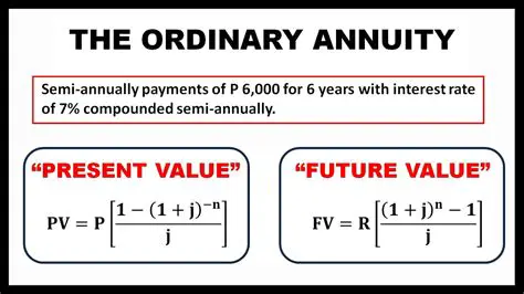The Present Value Ordinary Annuity Formula