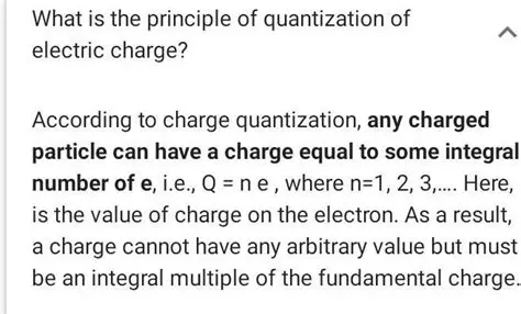 The Principle of Charge Quantisation