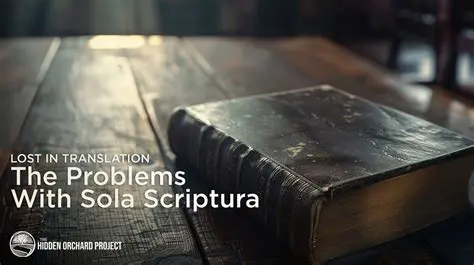 The Problem of Tradition in Sola Scriptura