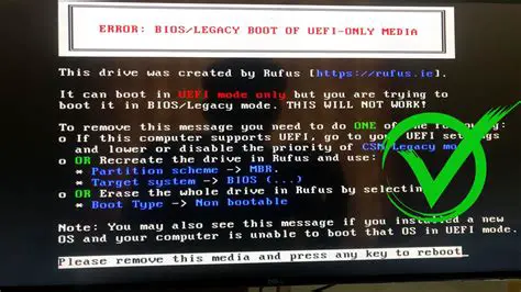 The Problem with UEFI Only Systems