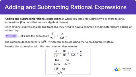 The Process of Adding and Subtracting Rational Expressions