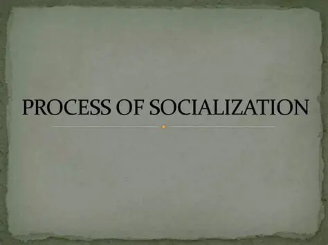 The Process of Socialization