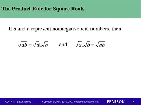 The Product Rule for Square Roots