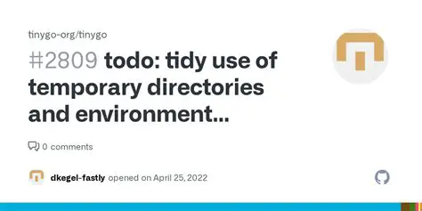 The Purpose of Temporary Directories