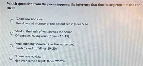 The Quotation that Supports the Inference
