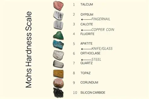 The Range of Mineral Hardness on the Mohs Scale