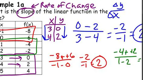 The Rate of Change of a Linear Equation