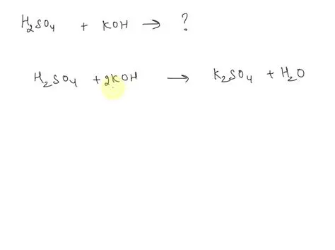 The Reaction Between KOH and H2SO4