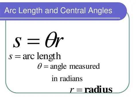 The Relationship Between Arc Length and Central Angles