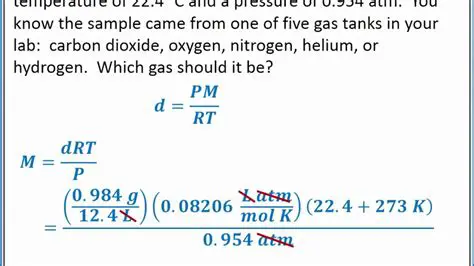 The Relationship Between Density and Molar Mass