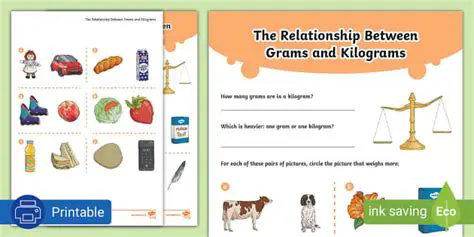 The Relationship Between Kilograms and Grams