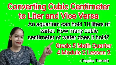 The Relationship Between Liters and Cubic Centimeters