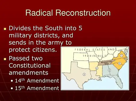 The Relationship Between the 14th Amendment and Military Districts