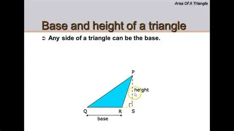 The Relationship Between the Base and Height of the Triangle