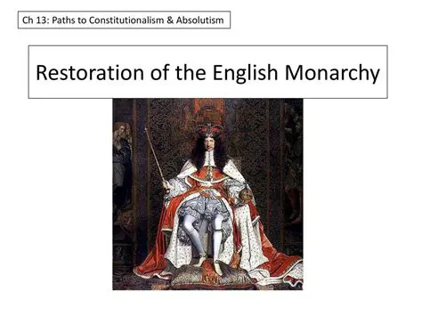 The Restoration of the English Monarchy