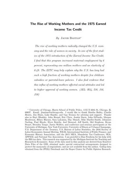 The Rise of Working Mothers