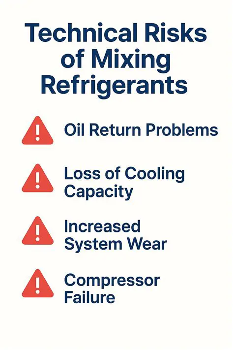 The Risks of Mixing Different Refrigerants