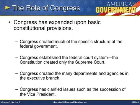 The Role of Congress in the Electoral Process