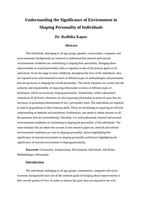 The Role of Environment in Shaping Sexual Orientation