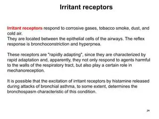 The Role of Irritant Receptors