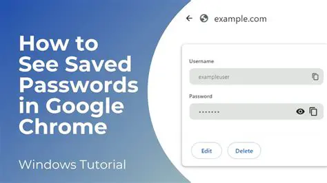 The Role of Passwords in Chrome Extensions