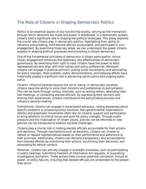 The Role of Politics in Shaping Attitudes