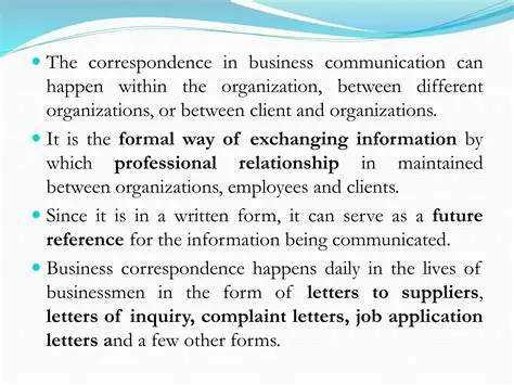 The Role of Signatures in Business Correspondence