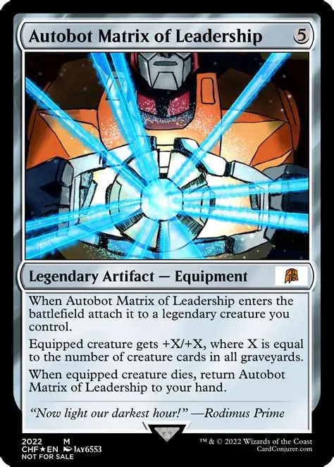 The Role of the Autobot Matrix