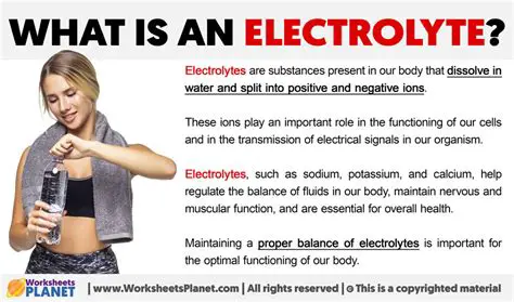 The Role of the Electrolyte