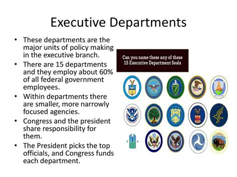 The Role of the Executive Departments in the Administration of the Government