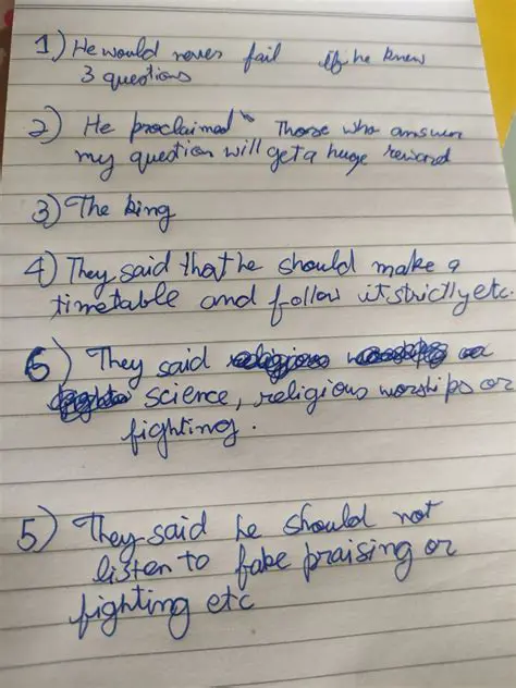 The Second Question of the King