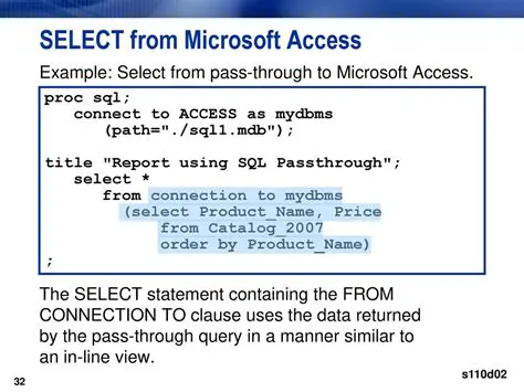 The Select Expression Syntax