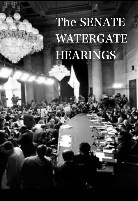 The Senate Watergate hearings