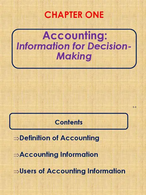 The Significance of Accounting Information in Decision Making