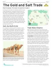 The Significance of the Gold and Salt Trade