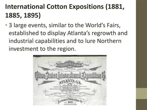The Significance of the International Cotton Exposition of 1881