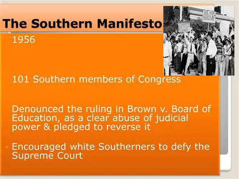 The Significance of the Southern Manifesto