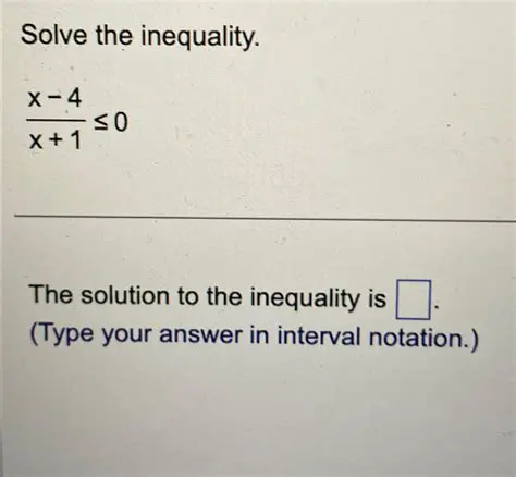 The Solution to the Inequality