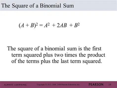 The Square of a Binomial Sum