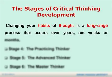 The Stages of Critical Thinking Development