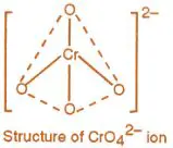 The Structure of the Chromate Ion